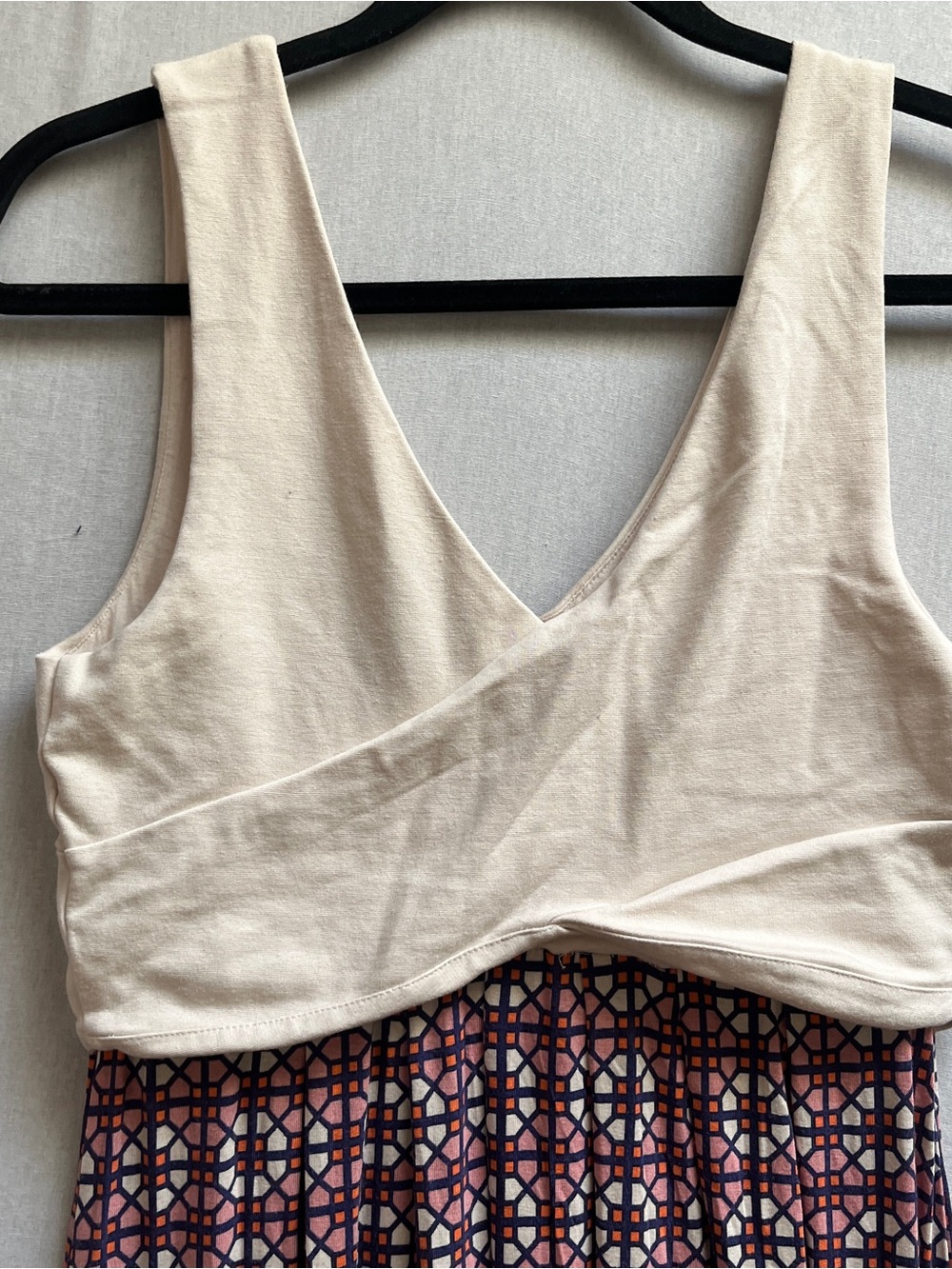 Maeve Anthropologie Geometric Faux Wrap Bodice Maxi Dress Sz S - Picture 3 of 9